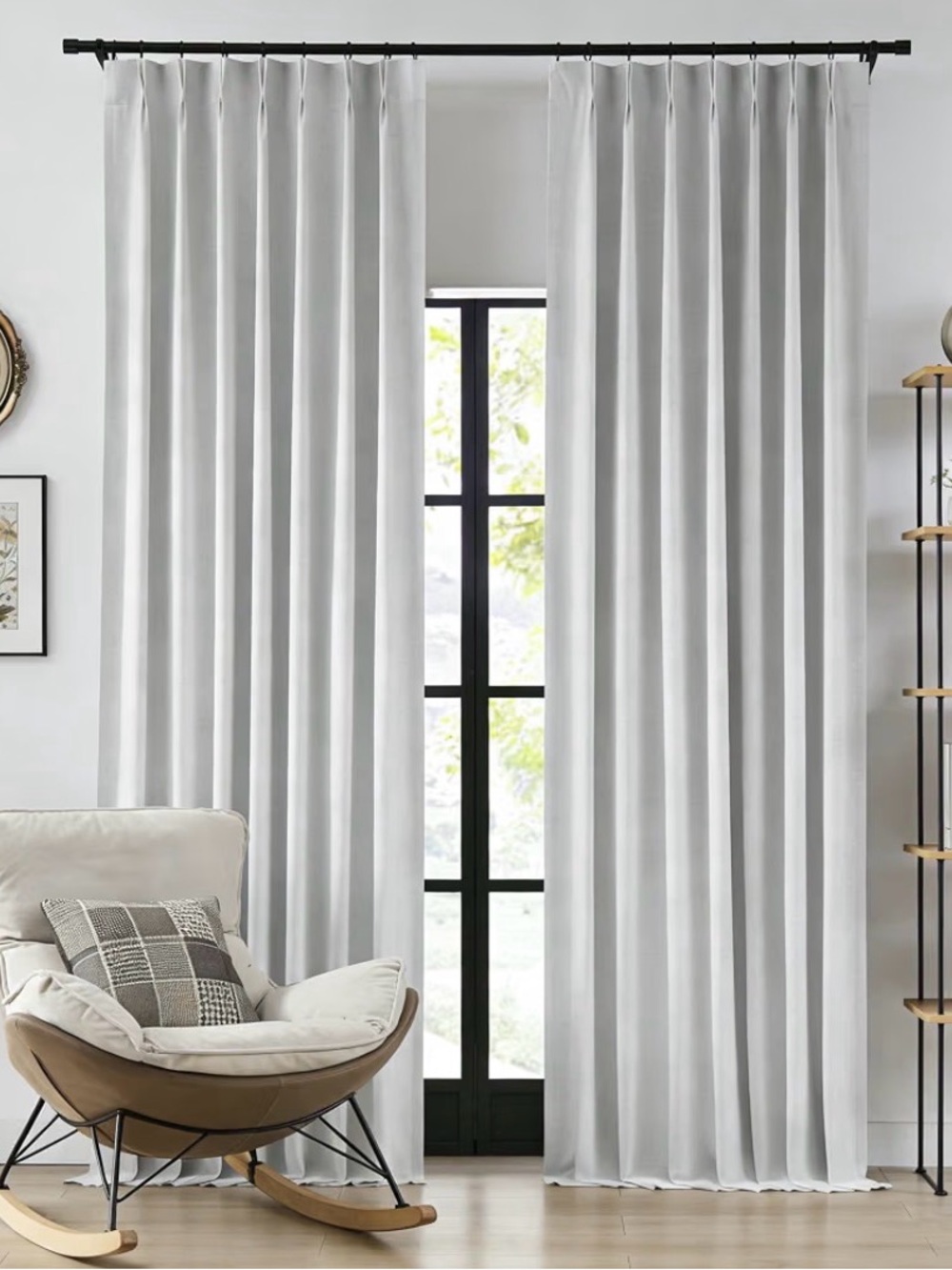 Light Gray Thermal Blackout Curtain Panel - 40x90/ 2 panels